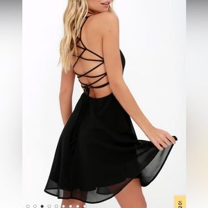 Lulus Good Deeds Black dress